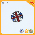 MC571 Round enamel colorful brand logo label